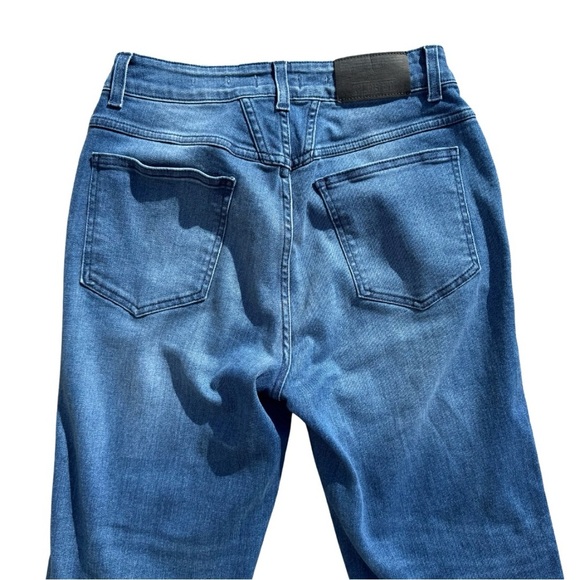 Closed Heritage Pedal Pusher Tapered Cropped Jeans Mid-Blue Size 44 High-Waist - Picture 8 of 16